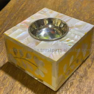 Juego de bandejas Bakhoor de resina de madera de acacia Premium, artesanías de lujo con tapón de cilantro para uso religioso, quemador de incienso tradicional - Product Image 6