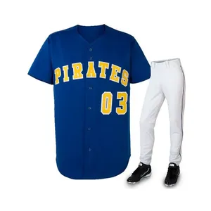High Quality Custom Tackle Twill 100% Polyester <b>Baseball</b> Jersey Quick Dry Breathable Uniform Sportswear <b>Set</b> for Unisex Teams - Product Image 2