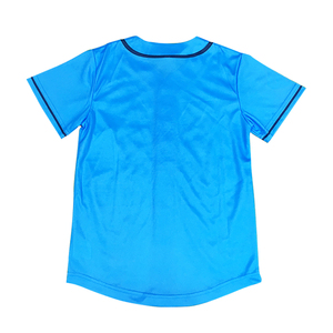 Bottond PINSTRIP ชุดเบสบอลของเด็กผู้หญิงผ้าคอตตอนปักลายเสื้อเจอร์ซีย์สีดำและสีขาว - Product Image 5