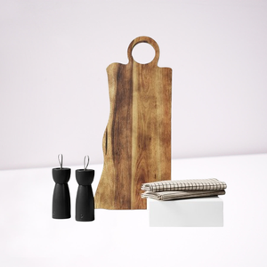 Planche à découper ronde en teck de qualité supérieure, écologique, durable, épaisseur 1,3 cm, lavable au lave-vaisselle, pour la maison, l'hôtel et la restauration - Product Image 1