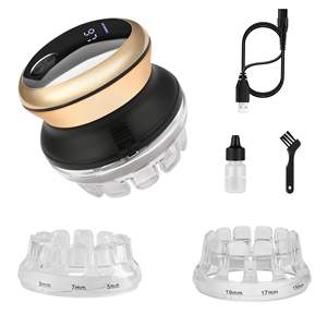 Kit de coupe de cheveux sans fil professionnel pour hommes, tondeuse à cheveux circulaire automatique, écran LED, lame en acier inoxydable, tondeuse à cheveux - Product Image 1