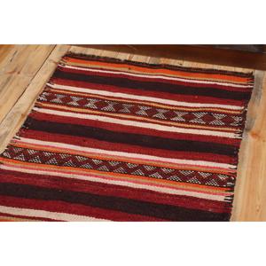 Vintage 2.7x9.7 ft <b>Runner</b> Rug, Turkish Rug, Kilim <b>Red</b> Floral Rug - Product Image 5