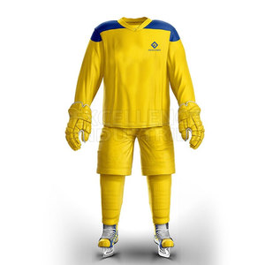 Maillot de hockey sur glace professionnel personnalisé OEM 100 % polyester, ensembles respirants fabriqués au Pakistan, broderie personnalisée, poids du tissu 300g - Product Image 4