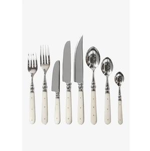 Ensemble de couverts en acier inoxydable populaire avec manche en os d'ivoire pour la maison et la table de mariage, vaisselle en argent, ensemble de couverts - Product Image 1