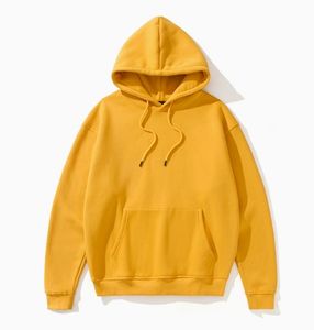 Sweat-shirts en coton French Terry surdimensionnés pour hommes, logo personnalisé, jaune, unisexe, épais, 400 g/m², 420 g/m², 450 g/m² - Product Image 3