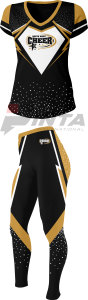 Nouvelle tenue de sport style cheerleading, nouvelle arrivée, haute qualité, respirante et confortable, en spandex/polyester, toutes saisons - Product Image 4