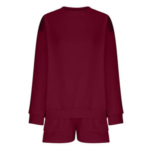 Conjuntos de invierno para mujer 2025, conjuntos de 2 piezas para mujer, sudadera y conjunto corto, sudadera de gran tamaño, pantalones cortos, chándal, ropa - Product Image 5