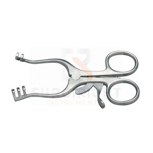 RetractorGeneral Instruments chirurgicaux Demande du client Incurvé 3.5 "Points pointus Acier inoxydable allemand par Surgiright Instruments - Product Image 2