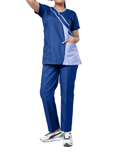 Uniformes Médicos Personalizados Unisex, Mono, OEM, Manga Corta, Tela Jersey, Spandex, Uniforme de Hospital, Conjuntos de Enfermería, Verano - Product Image 2