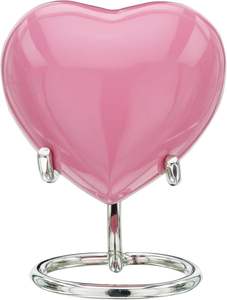 Mini urne funéraire en forme de cœur pour cendres, cœur avec support de la marque Keepsake Company - Product Image 3