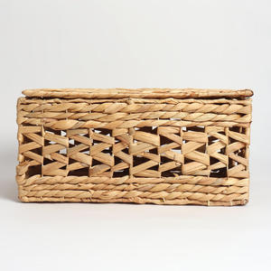 Cabinet pantry <b>storage</b> organizer water hyacinth <b>boxes</b> handmade container box <b>kitchen</b> accessory - Product Image 2