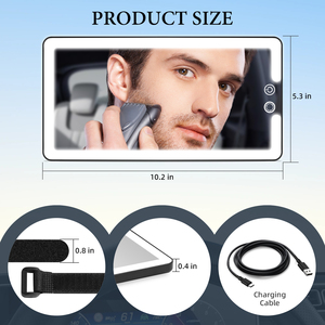 Detable phụ kiện nội thất xe shatterproof HD Sun <span class=keywords><strong>Visor</strong></span> Vanity gương với LED ánh sáng xe gắn gương trang điểm - Product Image 4