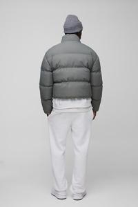 Chaqueta acolchada de fondo corto de lana duradera y acogedora de alta calidad, cuello levantado transpirable impermeable para chaqueta acolchada al aire libre - Product Image 4