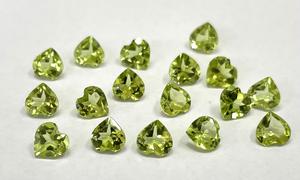 เพอริดอทดีไซน์หัวใจธรรมชาติ ขนาด 6 มม. เจียระไนเหลี่ยม - เพอริดอทดีไซน์หัวใจแบบเม็ดเดี่ยว คุณภาพเกรด AAA - Product Image 5