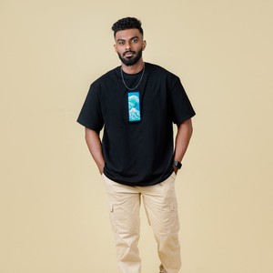 เสื้อยืดคอกลม100% พิมพ์ลายและปักลายสีทึบเสื้อยืดพอดีตัว - Product Image 2