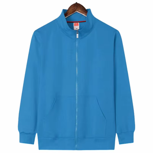 Sudadera de felpa con cremallera y logotipo personalizado, chaqueta deportiva de alta calidad, chaqueta de equipo informal de manga larga, Tops, envío directo y venta al por mayor - Product Image 4