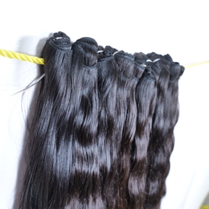 Vente en gros de cheveux vierges indiens bruts non traités à double trame à ondulations profondes Styles ondulés bon marché Aucun traitement disponible - Product Image 2