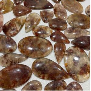 Cabochon de quartz cerise naturel pierres précieuses d'agate taille ovale en vrac - Product Image 3