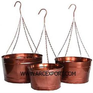 Juego de 2 macetas colgantes galvanizadas para restaurante y Hotel, decoración al aire libre, maceta colgante de lujo para superventas - Product Image 6