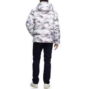 Men's Slim Fit Winter Puffer <b>Jacket</b> with Stand Collar Custom Color <b>Canvas</b> High Street Style Casual Coated Processing - Product Image 2