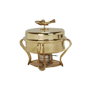 Service de traiteur au design exclusif Cuisine à domicile Service de traiteur Vaisselle Présentoir en métal Finition antique Réchaud - Product Image 3