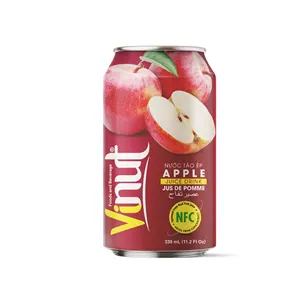 Jus de pomme tropical pur 330ml VINUT vente chaude échantillon gratuit, marque privée, fabrique en gros (OEM, ODM)