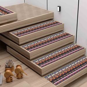 พรมพิมพ์ลายชนเผ่าคลาสสิก นาวาโฮ อัสเต็ก ดีไซน์ทันสมัย พรมปูพื้น - Product Image 5