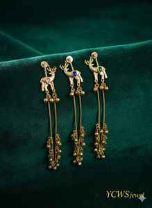 High Quality 2026 New Design Stainless Steel Deer <b>Earrings</b> Set with Quartz for Women Girls-Party Engagement Anniversary Jewelry - Product Image 3