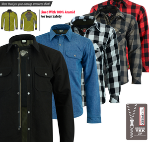 Moto Motocicleta Franela Leñador Camisa Forro DE SEGURIDAD Biker Riding CE Proctors Forro de seguridad completo 20 Color Biker Gear - Product Image 6