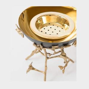 ชามสเตนเลสสำหรับใส่ช็อคโกแลตสำหรับตกแต่งรูปทรงกลมสำหรับใส่อาหารพร้อมที่จุดธูปและเครื่องใช้บนโต๊ะอาหาร - Product Image 3