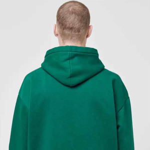Sweat à capuche zippé de qualité supérieure 310 g/m² en molleton bouclette de coton respirant et écologique pour homme – Pull décontracté d'hiver à capuche haute - Product Image 4