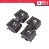 غطاء زر إصلاح مفتاح رفع النافذة BDP1210-2 مكون من 4 قطع لسيارات كليو MK5 وكابتور MK2 ذات 5 أبواب 254107073R
