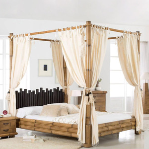 Tự Nhiên Lớn Tre Khung Giường Cho Phòng Ngủ Nội Thất Làm Bằng Tay Đôi Kích Thước Tán Giường Xuất Khẩu Toàn Cầu - Product Image 3