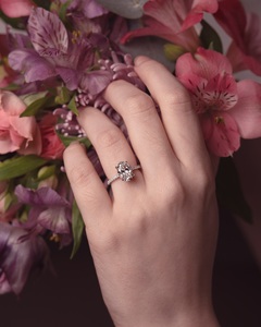 Luxury Heart Shape Double Stone Engagement <b>Ring</b> for Women 925 Silver Pavé Band <b>CZ</b> Diamond Wedding Promise <b>Ring</b> - Product Image 2