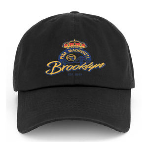 Gorra de béisbol deportiva estructurada de poliéster liso ajustable con logotipo impreso con borde sándwich - Product Image 5