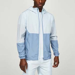 Veste de pluie imperméable durable avec capuche, respirante et légère, coupe-vent pour hommes, idéale pour le travail en extérieur, personnalisation de la marque - Product Image 5