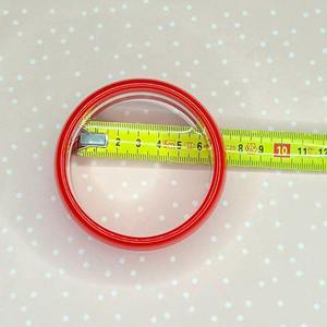 Brazaletes acrílicos de moda UJBOX para mujer en el interior de 62mm y 67mm, pulseras redondas elegantes de resina, uso diario, regalo de fiesta de compras B05 - Product Image 3