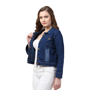 Veste en jean lavée pour femme, tendance, respirante, écologique, pour l'hiver, exportation personnalisée, Bangladesh, prix bas, coton de haute qualité - Product Image 6