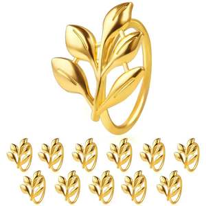 Anillo de Servilleta de Latón Premium con Artesanía Artesanal para Bodas de Estilo Bohemio y Decoración Festiva de Mesa - Product Image 6