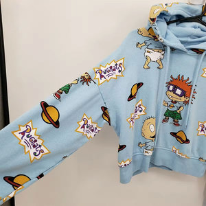 Low MOQ Factory Supply <b>Women</b> Crop Top Hoodie Adjustable Premium Quality Full Sleeve <b>Women</b> Crop Top Hoodie - Product Image 5