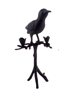 Tenture murale décorative design antique Web en fer noir mat Texte PC pour table Halloween Décoration faite à la main - Product Image 6