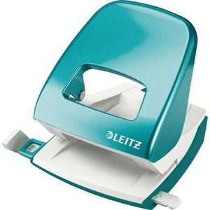เครื่องเจาะกระดาษ Leitz NeXXt WOW 5008 สีฟ้าไอซ์บลู ขนาดรู 8 ซม. ความจุ 30 แผ่น (80 กรัม/ตร.ม.) พร้อมรางนำ - Product Image 1
