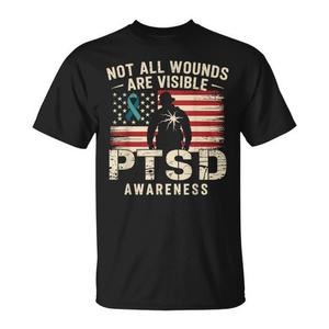 Non tutte le ferite sono visibili - Maglietta promozionale per la sensibilizzazione sul PTSD - Product Image 1