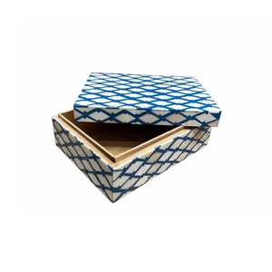 Caja de joyería decorativa con incrustaciones de hueso con patrón Floral moderno, organizador hecho a mano, caja de almacenamiento multiusos, regalo novedoso - Product Image 6