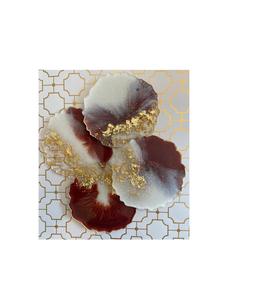 Posavasos de resina con superficie lisa que evita manchas en las mesas de comedor, elegante, premium, moderno, duradero y reutilizable para uso diario. - Product Image 1