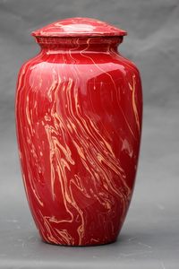 Handmade จังหวะเพลิงศพสําหรับเถ้ามนุษย์สีแดงเงาโคลนสําหรับเถ้าผู้ใหญ่ Handcrafted มากถึง 240 ปอนด์ - Product Image 4