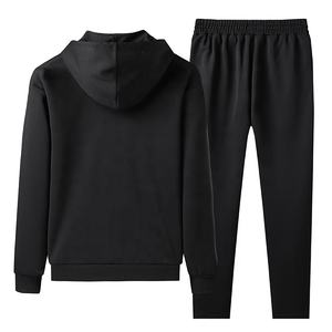 Conjunto de chándal de entrenamiento ecológico con logotipo personalizado Unisex, sudadera con cremallera, chándal de poliéster para correr para adultos y hombres - Product Image 2