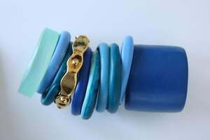 MATÉRIAUX Bijoux Résine Acrylique Bracelet Bracelet Exagéré Éblouissant Multicolore Large Irrégulier Carré Acrylique Bracelets Femmes - Product Image 5