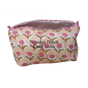 Conjunto de Bolsos Acolchados de 3 Piezas a la Moda con Estampado y Cierre de Cremallera, Bolsos de Almacenamiento Grandes para Niñas y Mujeres, Bolsas de Maquillaje de Viaje - Product Image 5