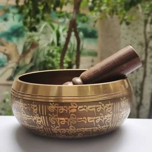 Bol musical traditionnel en laiton fait à la main pour la méditation Yoga guérison sonore thérapie de soulagement du Stress et pratiques d'équilibrage énergétique - Product Image 1
